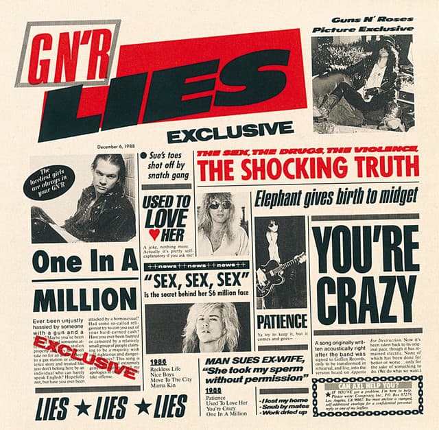 GN'R Lies album cover